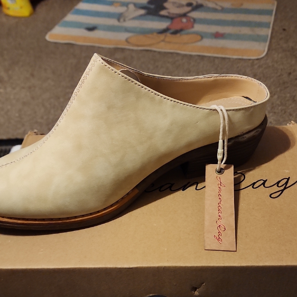 American Rag Women's Cream Mules